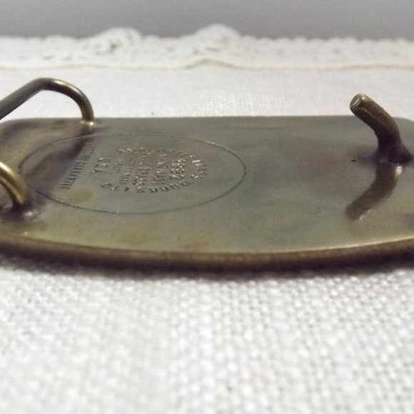 Vintage Spie Construction Inc. Brass Belt Buckle - Picture 5 of 5